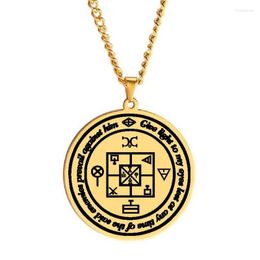 Pendant Necklaces Luck Give Light To My Eyes Lest At Any Time Of The Taid Enemies Prevail Against Him Stainless Steel Necklace