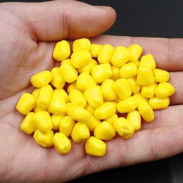 Baits Lures 50 pieces/100 pieces silicone soft floating water corn cart fishing with cream flavored artificial rubber bait P230525