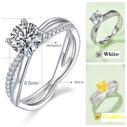 CT moissanite ring T designer ring X arm for women Jewellery silvery rings diamond ring luxury Jewellery engagement ring for femme bague love rings gold ring M24A