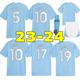 HAALAND soccer jersey 23 24 DE BRUYNE MANS CITIES GREALISH MAHREZ FODEN 2023 Special football shirt men kids kit sets ALVAREZ BERNARDO uniforms