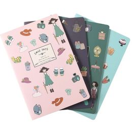 Notepads 4 pcs/Lot A5 Notebook 30 Sheets Kawaii Stationery Cute Notepad Diary Book Journal Record Office School Supplies For Kids Gifts 230525