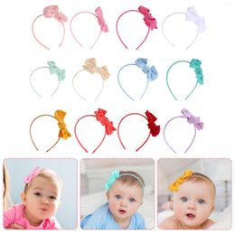 Bandanas 12 Pcs Headbands Bows Heads Hairband Hair Hoops Girl Headband Born Baby Knot