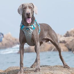 Dog Collars Harness Adjustable Traction Chest Strap Reflective Pet Lead Vest Medium Large Weimaraner Suitable