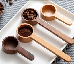 Black Walnut Coffee Measuring Tool Simple Durable and Retro Milk Powder Spoon