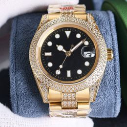 Diamond Watch Mens Automatic Mechanical Movement Watches 41mm Sapphire Lady Wristwatches Luminous Waterproof Montre De Luxe