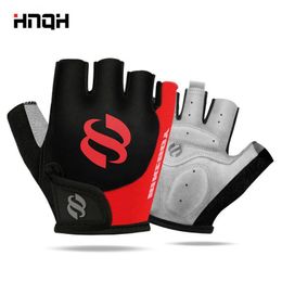 Cycling Gloves gloves gym fitness weightlifting yoga bodybuilding training thin breathable nonslip half finger Bike Bicycle 230525