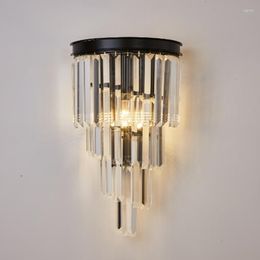 Wall Lamp Nordic Bedroom Bedside Sconce Living Room Balcony Kitchen Light Luxury Home Decor Modern Minimalist Crystal