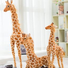 Plush Dolls Giant size Giraffe Plush Toys Cute Stuffed Animal Soft Giraffe Doll Birthday Gift Kids Toy 230525