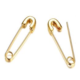 1 Pair Stainless Steel Stylish Cartilage Earrings Punk Goth Safety Pin Earrings for Women Girls Earrings Stud