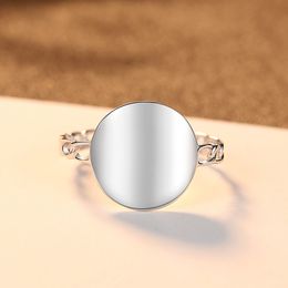 Luxury retro bronze mirror s925 sterling silver ring women fashion brand temperament ring charm female sexy high-end ring wedding party Jewellery gift souvenirs