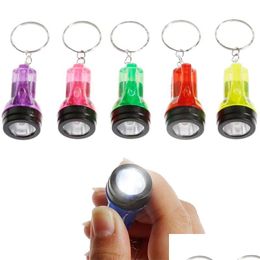 Keychains Lanyards Led Flashlight Keychain Pendant Creative Strong Light Lage Decoration Key Chain Crafts Keyring Drop Delivery Fa Dhsgc