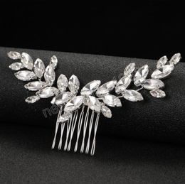 Wedding Hair Comb Glittering Rhinestone Elegant Shiny Crystal Jewellery Headwear Headpiece Hair Accessories Elegant Girl Decoration