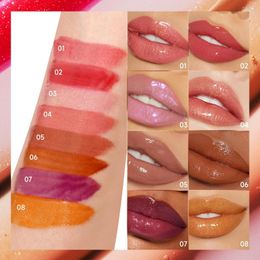 Lip Gloss 8 Colors Sweet Honey Bee Liquid Lipstick Moisturizing Nourishing Shimmery Hydrating Non-Sticky Beauty Health Smooth