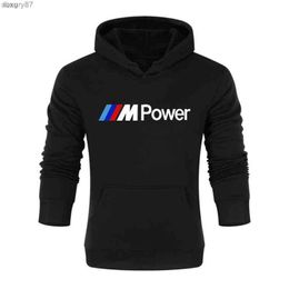 2023 Printed Bmw Street Dance Streetwear Men and Women Spring Autumn Casual Men's Pocket Hoodie S-xxxl