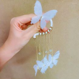 Dangle Earrings Korean Version Of The Butterfly Tassel Fashion Elf Antique Ladies Without Pierced Ear Clip Gift