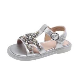 Sandals Baby Shoes Children Footwear Summer Girls Princess Sequin Soft Sole F12652