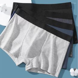 Underpants Fashion Men's Panties Comfortable Underwear U Convex Man Boxershorts Mens Solid Boxer Shorts Male Seamless Large Size