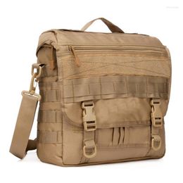 Outdoor Bags Military Tactical Camouflage Laptop Bag 1000D Oxford Wear-resistant Waterproof Backpack Climbing Hiking Fishing Hand