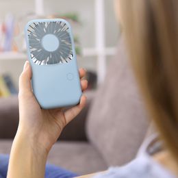 Other Home Garden Mini Portable Pocket Fan Cool Air Hand Held Travel Cooling Rechargeable Mini Air Cooler Mini Fans Outdoors Desktop Summer Use 230525