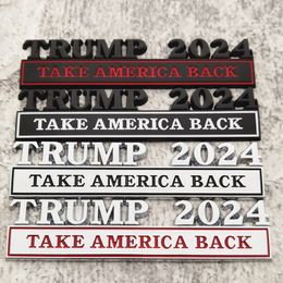 Party Decoration 1PC TRUMP 2024 EDITION Car Sticker For Auto Truck 3D Badge Emblem Decal Auto Accessories 12.8x3cm Wholesale