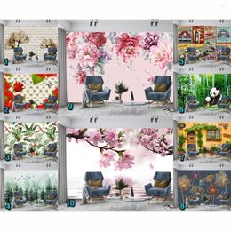 Wallpapers Nature Beauty Flower Tree Mural Wallpaper Bedroom Living Room Home Decor Wall Covering 3D Papers Festival Gift