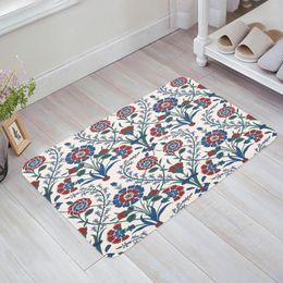 Carpets Traditional Arabic Flower Islamic Floral Carpet Living Room Area Rug Floor Mat Hallway Doormat Bedroom Home Decoration