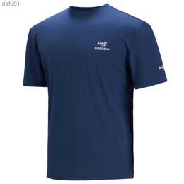 Men's T-Shirts Bassdash Mens UPF 50+ Sun Protection Fishing Shirt Short Sleeve UV T-Shirt L230520
