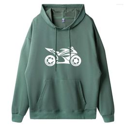 Men's Hoodies Personality Motorcycle Fashion Print Casual Cotton Mens S Cool Long Sleeve O-neck Tops Sweatshirts