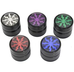 Smoking pipe Four layer Aluminium alloy smoke grinder 50mm manual smoke grinder