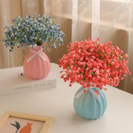 Decorative Flowers Artificial Babies Breath Flower Home Party Christmas Decor Plastic Wedding Floral Bouquets Household Products