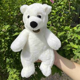 Dolls 30cm Cute white bear Doll Plush Toy Hug Bear Doll Children Birthday Gift Pillow Teddy bear Home Living Room Bedroom Plush dolls L230522 L230522