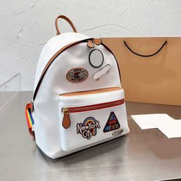 shopping bags designer backpack bookbags designer backpacks woman back packs Fashion Color Matching Large Capacity Leather handbag 221111