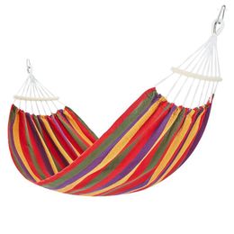 Camp Furniture Canvas Hammock Anti Rollover Crooked Stick Swing Random Colour