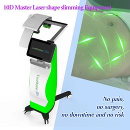 Newest Painless Fat Removal slimming machine 10d Rotating Green Lights Laser Pain Relief Therapy Beauty Equipment lipo laser Slim