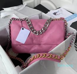 women's bag designer genuine leather clutch cross body 19 bags chain of luxury pillow tofu silver chain soft original gift box