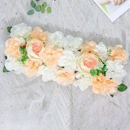 Decorative Flowers Beautiful Window Wedding Artificial Rose Row Decoration Fresh-keeping Non-fading T Station Decor