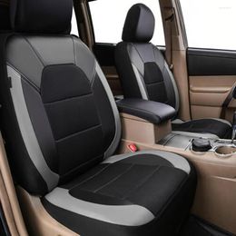Car Seat Covers Universal Leather Cover Protector Front/Rear PU Soft Cushion Patchwork All Interior Accessories