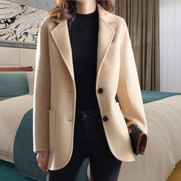 Women's Suits Stylish Autumn Coat Long Sleeves Winter Cardigan Single-breasted Keep Warm