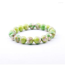 Strand Fashion High Quality 8mm Glass Colourful Beads Charm Bracelet With Mix Color-Pick 19cm For Women Men