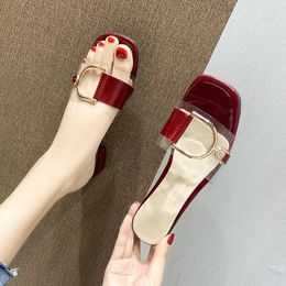 Pantofole da donna Fashion Outside Wear Tacchi alti Sandali da shopping antiscivolo casual leggeri di bella personalità