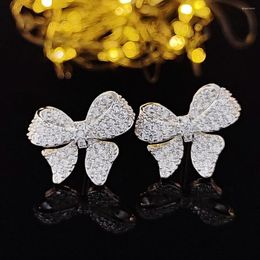 Stud Earrings 2023 Trendy Butterfly Silver Colour Korean For Girl Gift Love Valentine's Day Jewellery Bulk Sell E5765