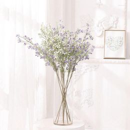 Decorative Flowers Purple Gypsophila Artificial For Wedding Home Decor DIY Bridal Bouquet Indoor Outdoor Christmas Craft Wreath Accessories