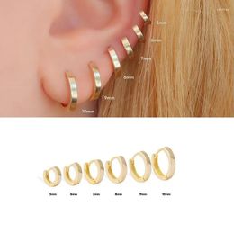 Hoop Earrings 925 Sterling Silver Simple Small Slim Circle Round Huggie For Women Children Minimal Jewelry Wholesale 2023