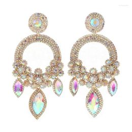 Dangle Earrings Crystal Statement Chandelier Rhinestone Fringe Tassel For Big Wedding Party