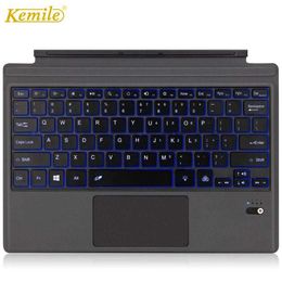 Keyboards Backlit Wireless Bluetooth Keyboard For Microsoft Surface Pro 8 Pro 6 2018 Pro 5 Pro 7 Pro 4 Pro 3 go 2 Keyboard Tablet Keyboard G230525