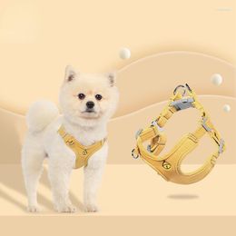 Dog Collars Fashion Nylon Pet Harness Leash For Small Medium Large Adjustable Puppy Cat Vest Safety Lead Walking Running Chihuahua