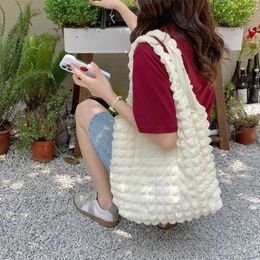 Storage Bags 2023 Cloud Bubble Flower Shoulder Bag Tank Top Student Easy Handbag Canvas Fashion Attendance Travel Convenient To Carry