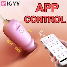 APP Remote Control Spot Simulator Vaginal Ball Anal Plug Vibrating Love Egg Masturbator Sex Toys for Women Adults Female