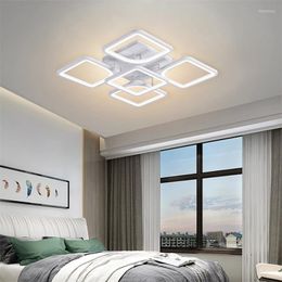 Chandeliers Modern Led Ceiling Lamp For Living/Dining Room Kitchen Bedroom Home Deco Light Fixtures RC Dimmable