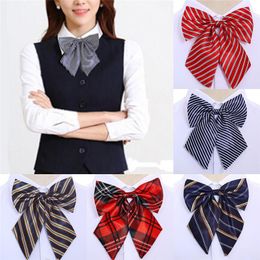 Neck Ties Women Bowties Vintage Striped Bow Silk Tie Butterfly Gravata Borboleta Cravat Wedding